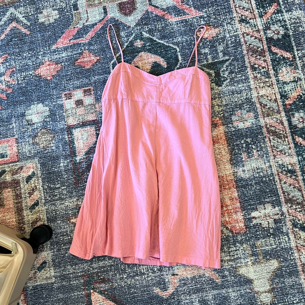 Zara linen blend dress